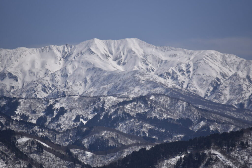 別山連山をテレ端で撮影