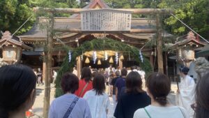 白山比咩神社茅の輪くぐり