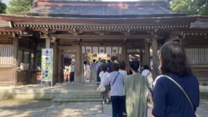 白山比咩神社茅の輪くぐり
