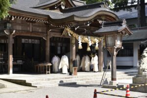 白山比咩神社茅の輪くぐり