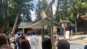 白山比咩神社茅の輪くぐり