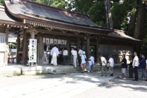 白山比咩神社茅の輪くぐり