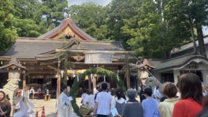 白山比咩神社茅の輪くぐり
