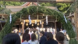 白山比咩神社茅の輪くぐり
