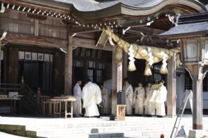 白山比咩神社茅の輪くぐり
