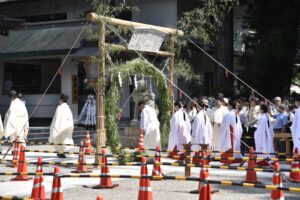 白山比咩神社茅の輪くぐり