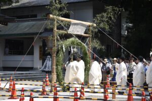 白山比咩神社茅の輪くぐり