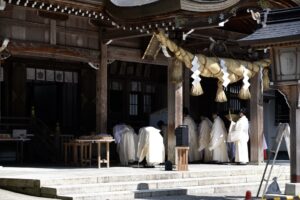 白山比咩神社茅の輪くぐり