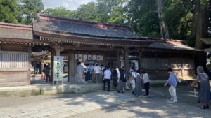 白山比咩神社茅の輪くぐり