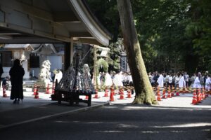 白山比咩神社茅の輪くぐり