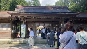 白山比咩神社茅の輪くぐり